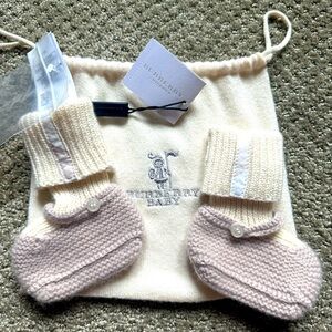 NWT Burberry Baby Knit Booties - SOLD OUT